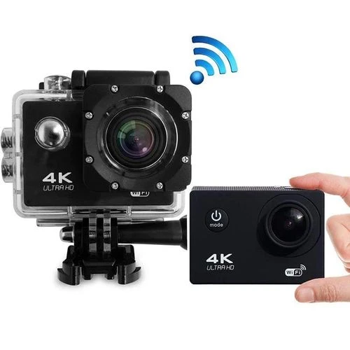 4K Ultra HD WiFi Action Camera 16MP 30FPS Wide Lens Waterproof Case 30M Sports, Hiking, Cycling, and Travel
