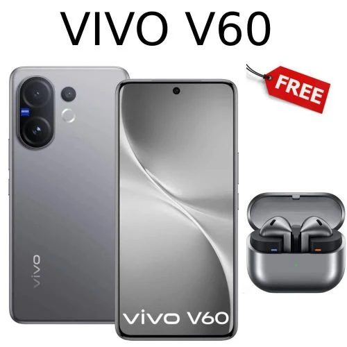 Vivo V60 5G 256GB 12GB RAM,Snapdragon 7 Gen 4 Processor 6.77 inch IP68 & IP69 6500mAh/ 90w Flascharge
