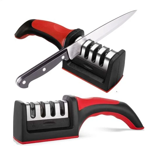3-Stage Knife Sharpener with Ergonomic Handle