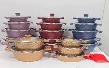 12-Piece Die-Cast Cookware Set with Marble Finish