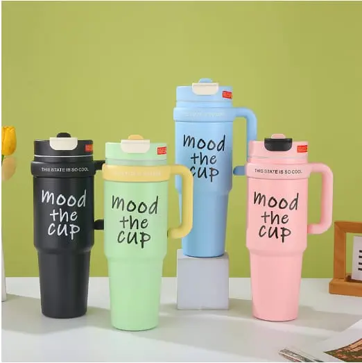 Travel Coffee Mug with Handle and Lid
