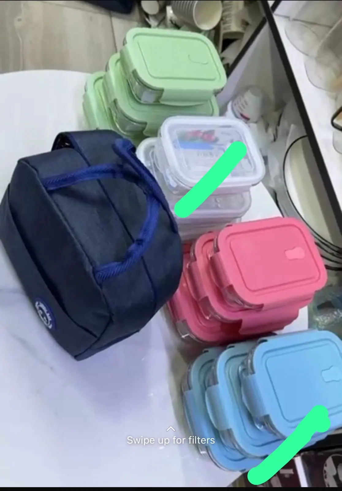 Insulated Lunch Bag with Food Containers Set
