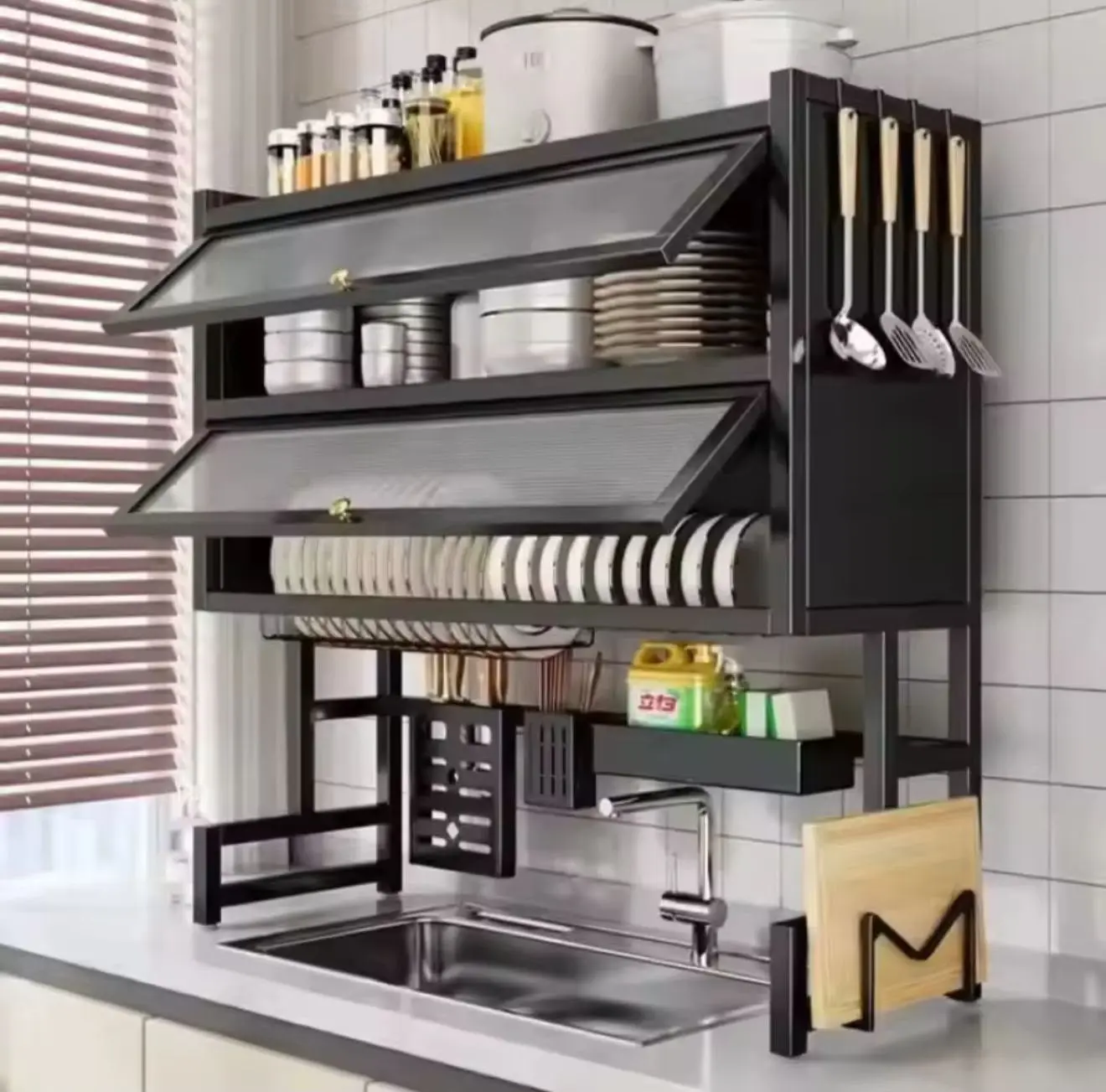 Over Sink Kitchen Storage Rack Organizer
