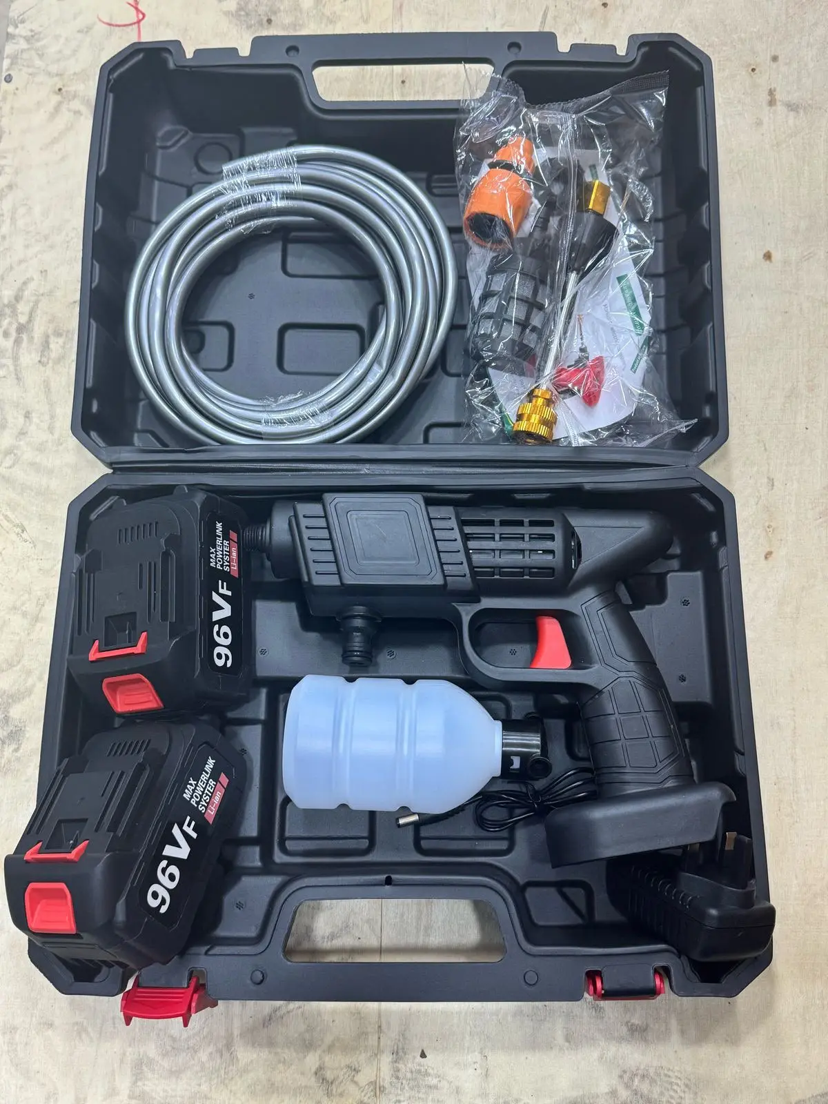 Cordless Pressure Washer Kit with Accessories - Home Portable Carwash